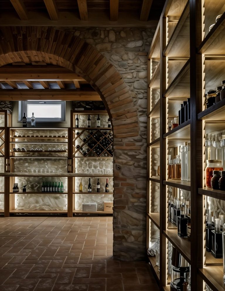Our elegant wine cellar is an invitation to immerge in the wonders of Tuscan wine culture and history.