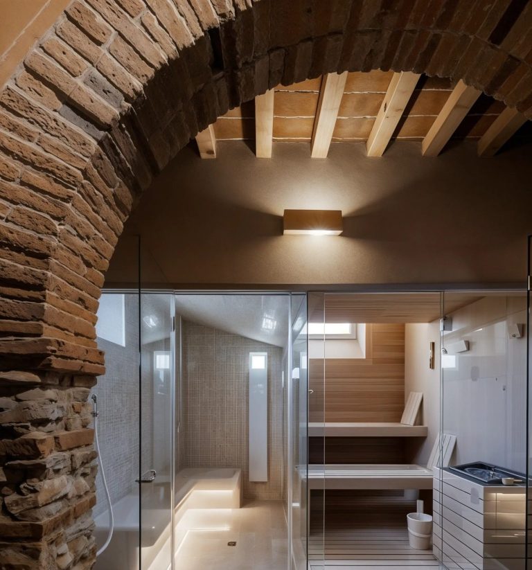 Cutting edge wellness facilities intergrated in the charming stone walls cellar of Agaporia